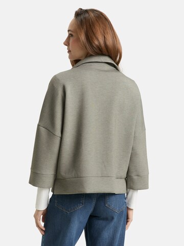 TOM TAILOR Sweatjacke in Grün