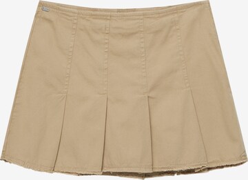 Pull&Bear Skirt in Beige: front