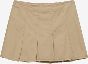 Pull&Bear Rok in Beige: voorkant