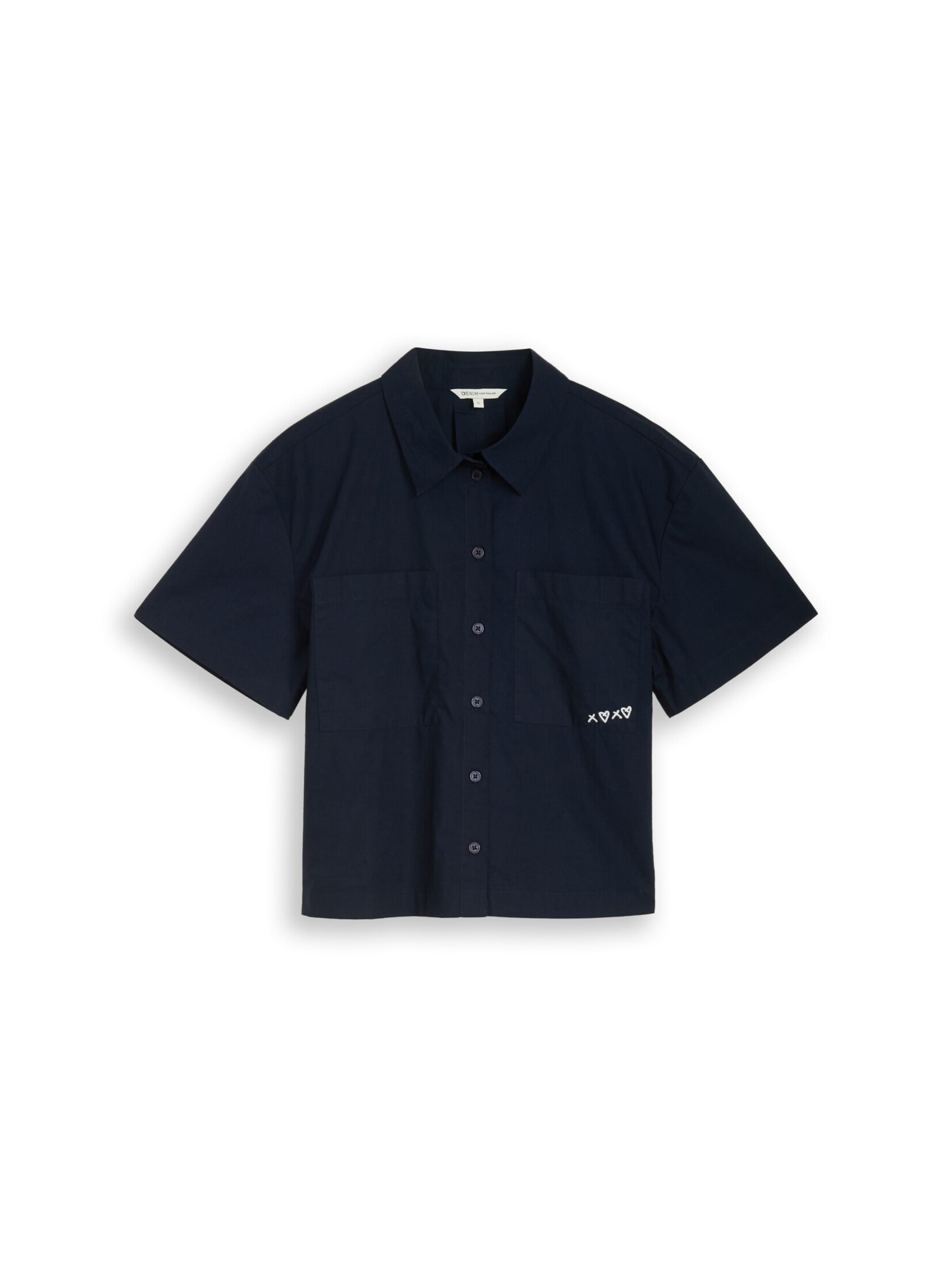 TOM TAILOR DENIM Blouse in Blauw: voorkant