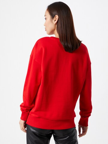 HUGO - Sweatshirt 'Nakira' em vermelho