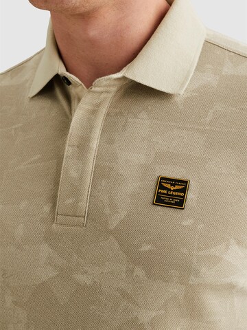 PME Legend Paita 'PME LEGEND - Polo shirt in piqué with allover print' värissä beige