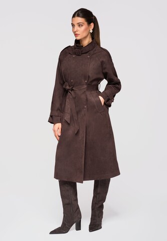 Ombre Tussenmantel in Bruin