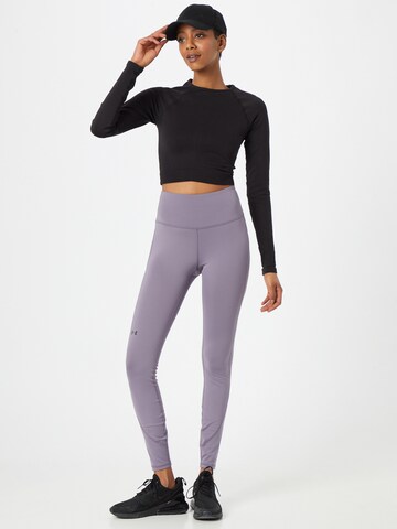 UNDER ARMOUR Skinny Sporthose in Lila