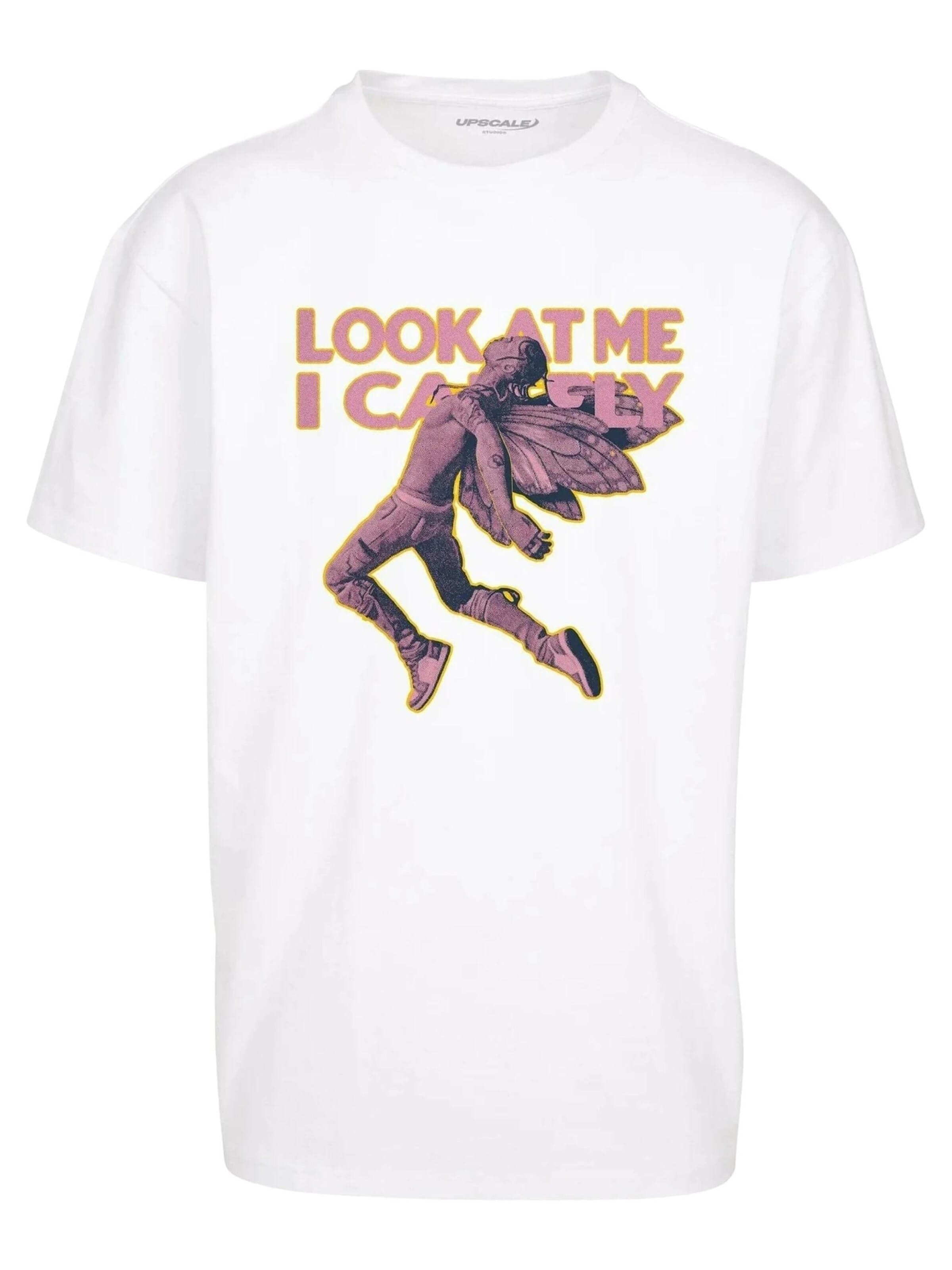 T-Shirt 'Look' MT Upscale en blanc