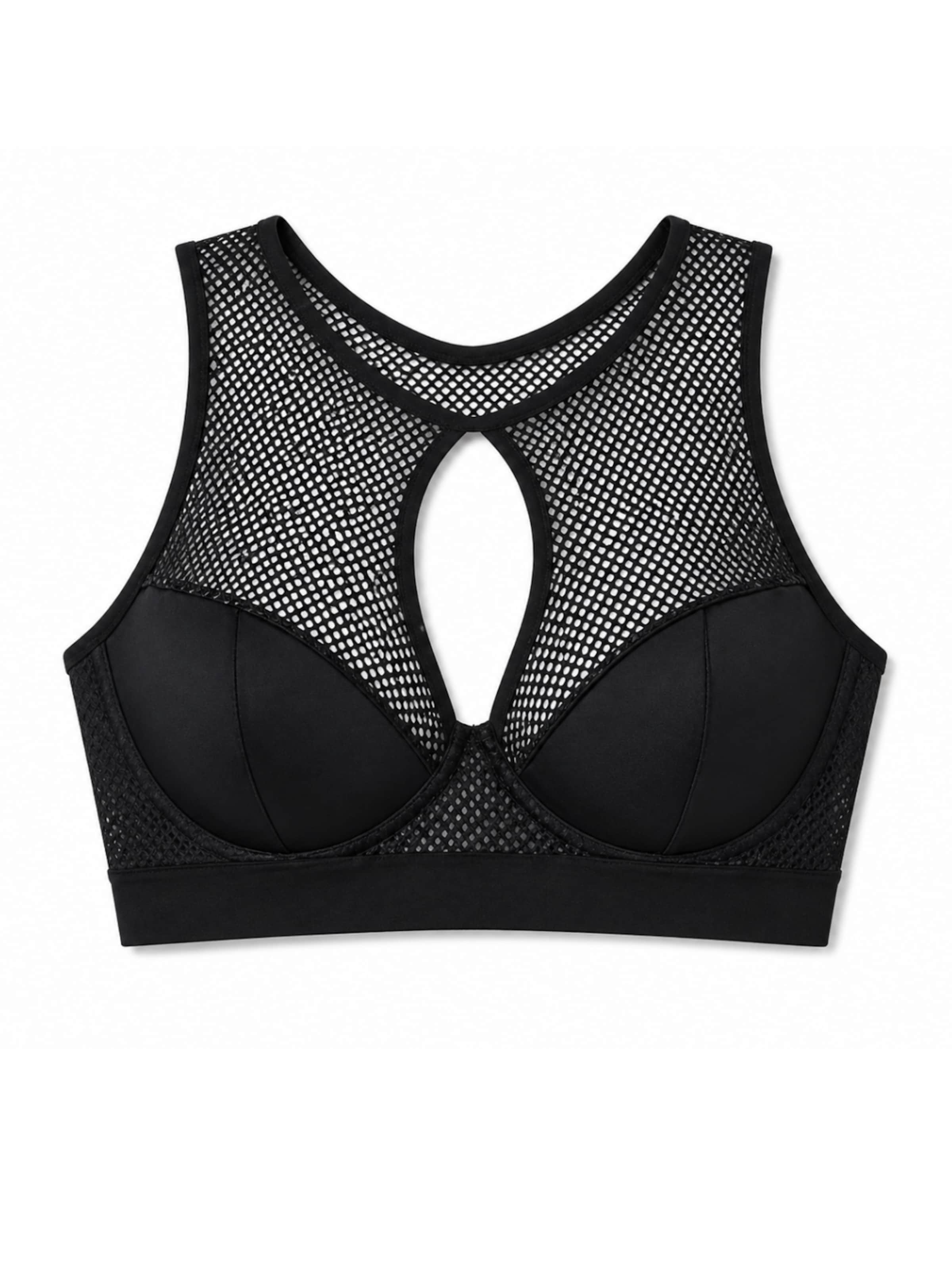 MILENKA Bralette Sports bra in Black: front