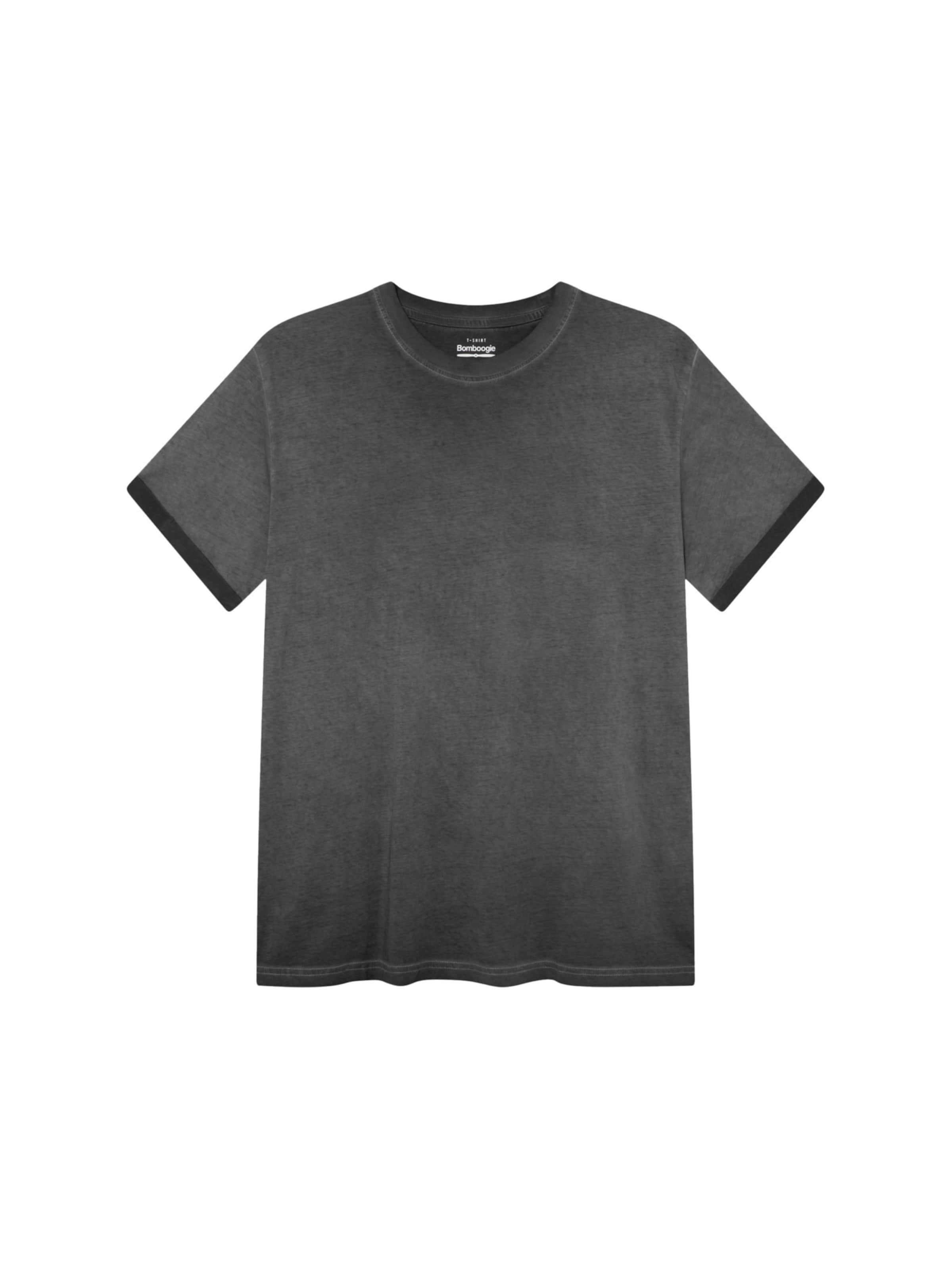 T-Shirt 'Round' BOMBOOGIE en noir : devant