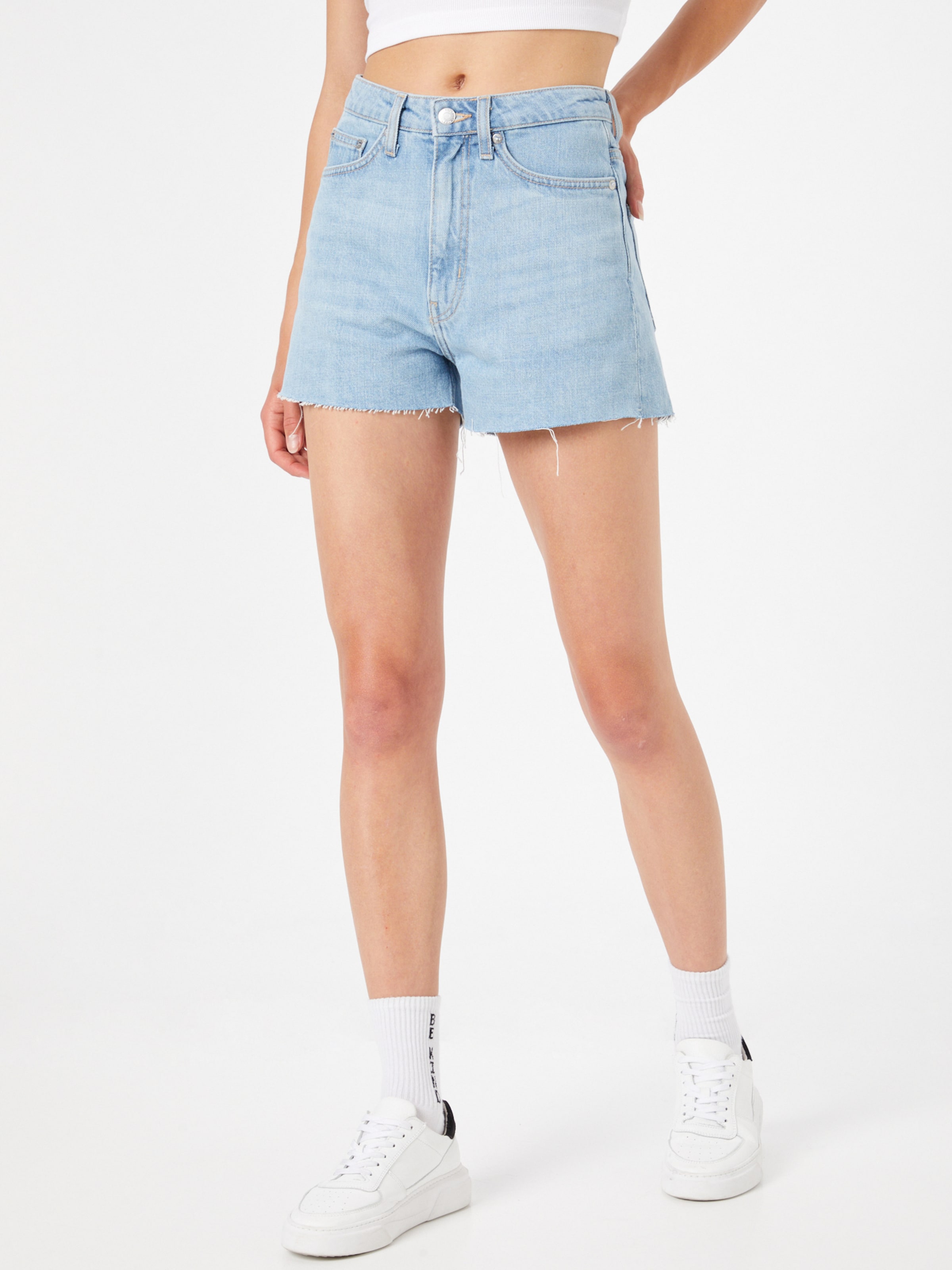 WEEKDAY Shorts 'Rowe' in Blau | ABOUT YOU