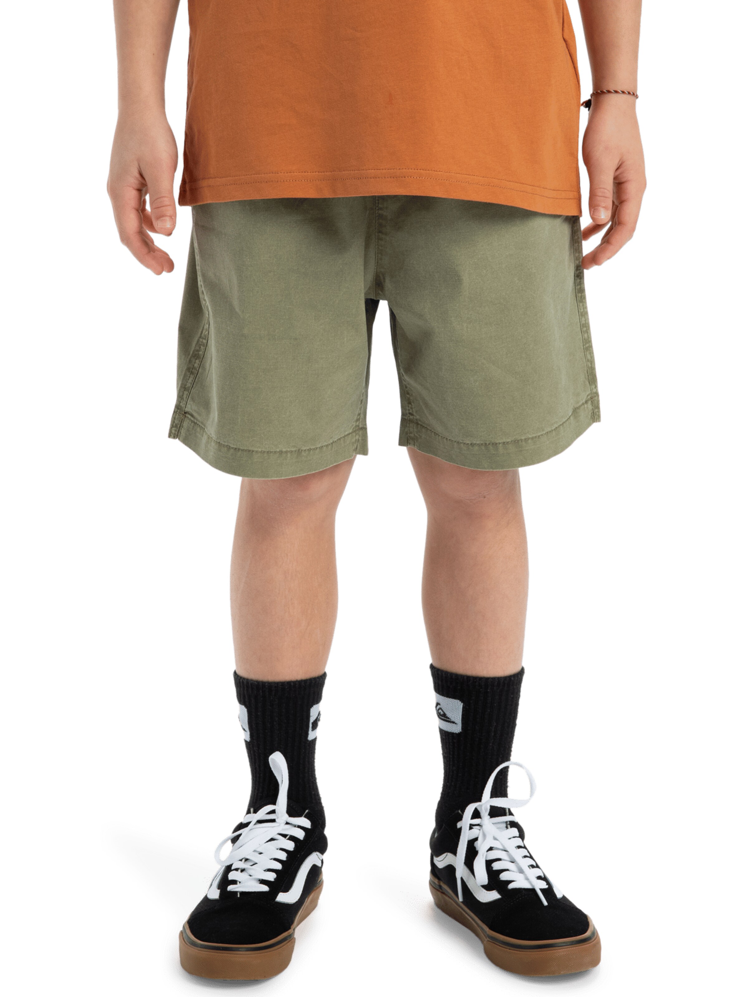 Regular Pantalon 'Taxer Youth 15' QUIKSILVER en vert : devant