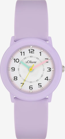 s.Oliver Watch 'The Little Spark' in Purple: front