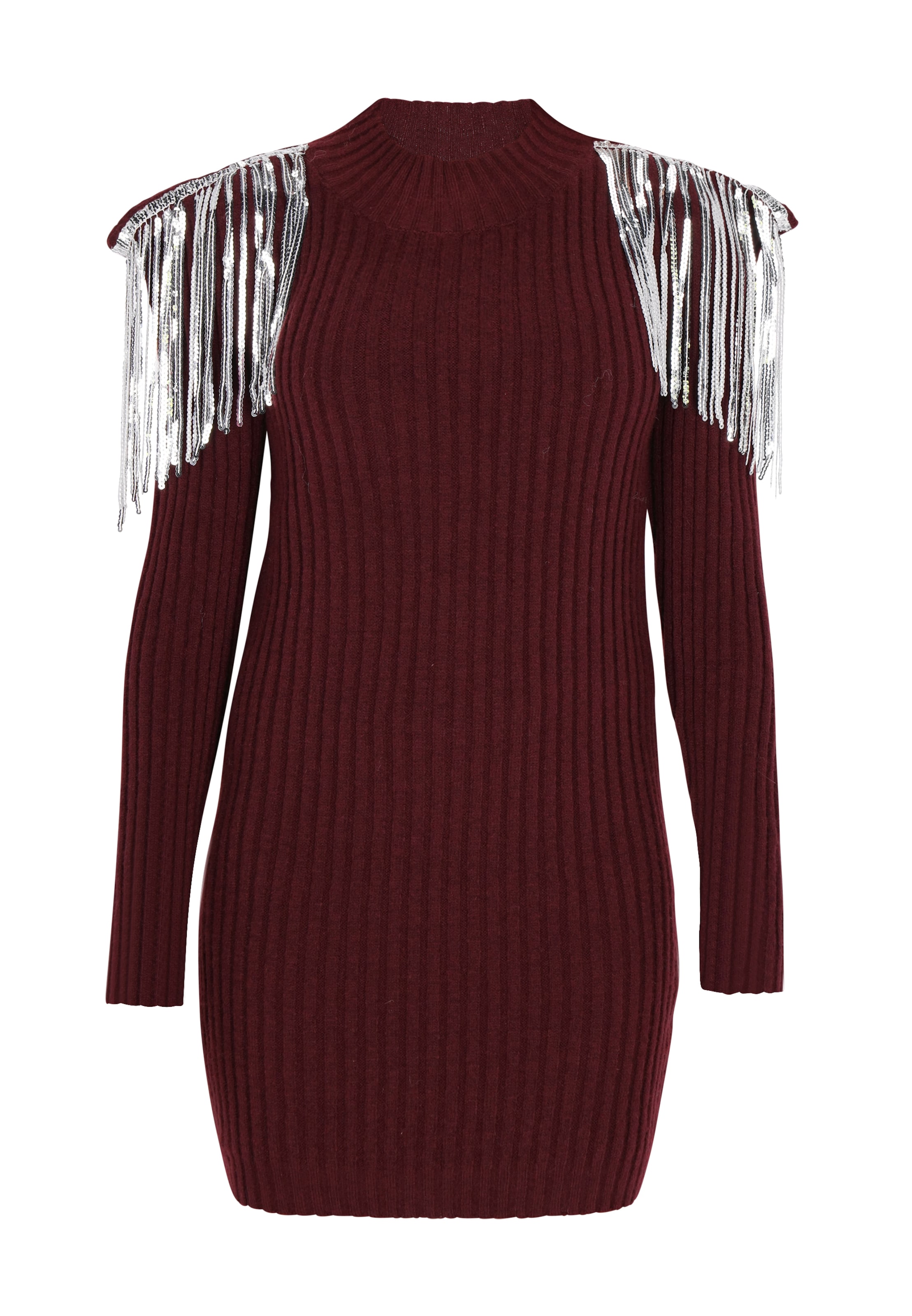 Robes en maille faina en violet : devant