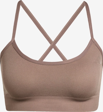 ADIDAS PERFORMANCE Спортивный бюстгальтер в Коричневый: спереди