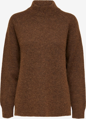 SELECTED FEMME Sweater 'LULU' in Brown: front