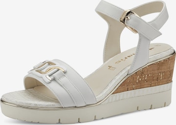 TAMARIS - Sandalias en blanco: frente