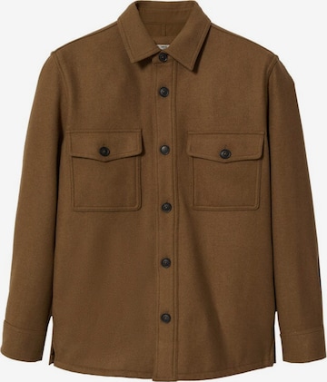 MANGO MAN Button Up Shirt 'pineda' in Brown: front
