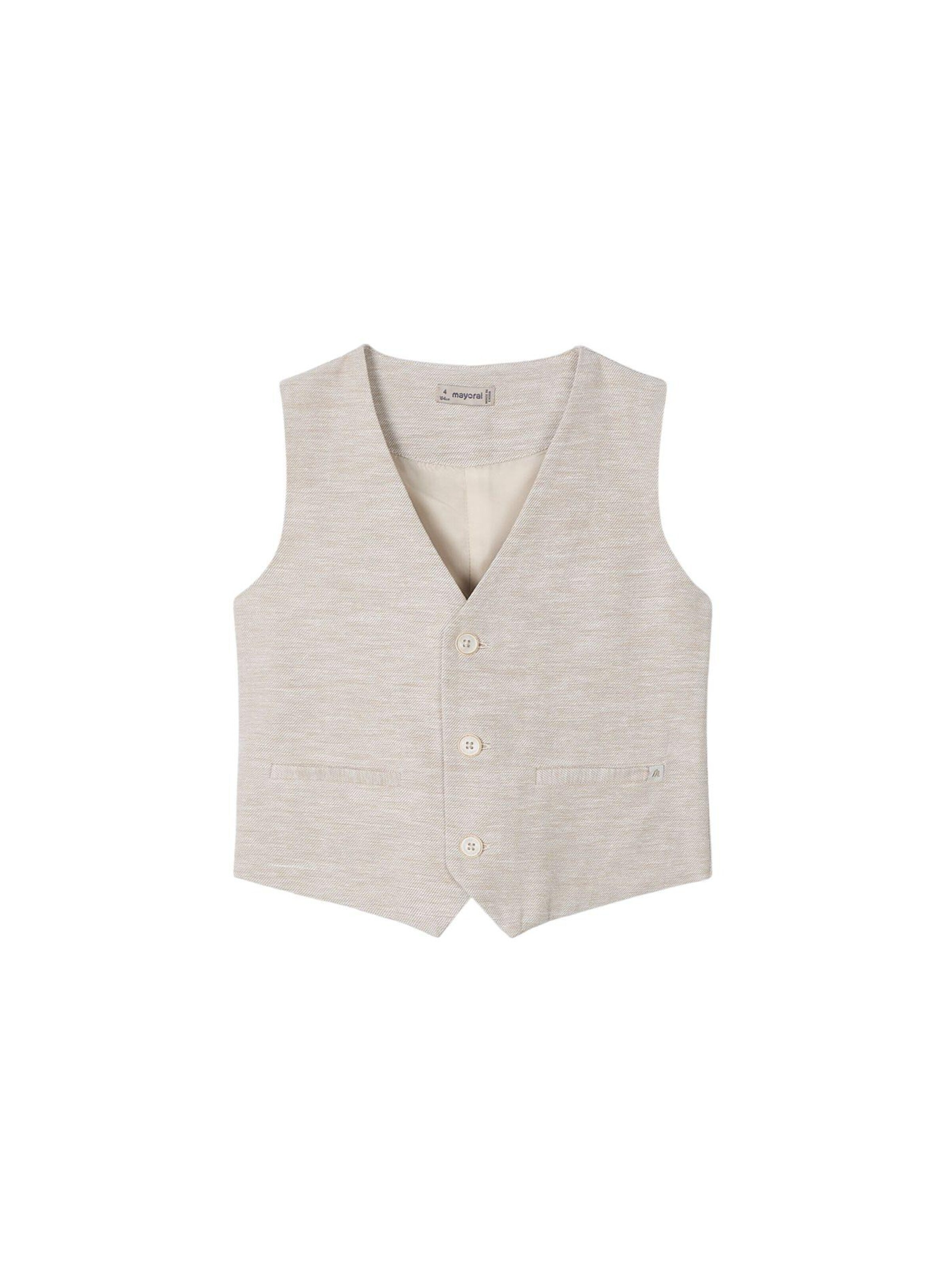 Mayoral Vest 'Anzugweste' in Beige: front