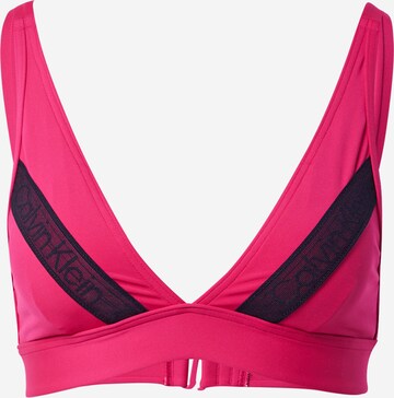 Triangle Hauts de bikini 'APEX' Calvin Klein Swimwear en rose : devant