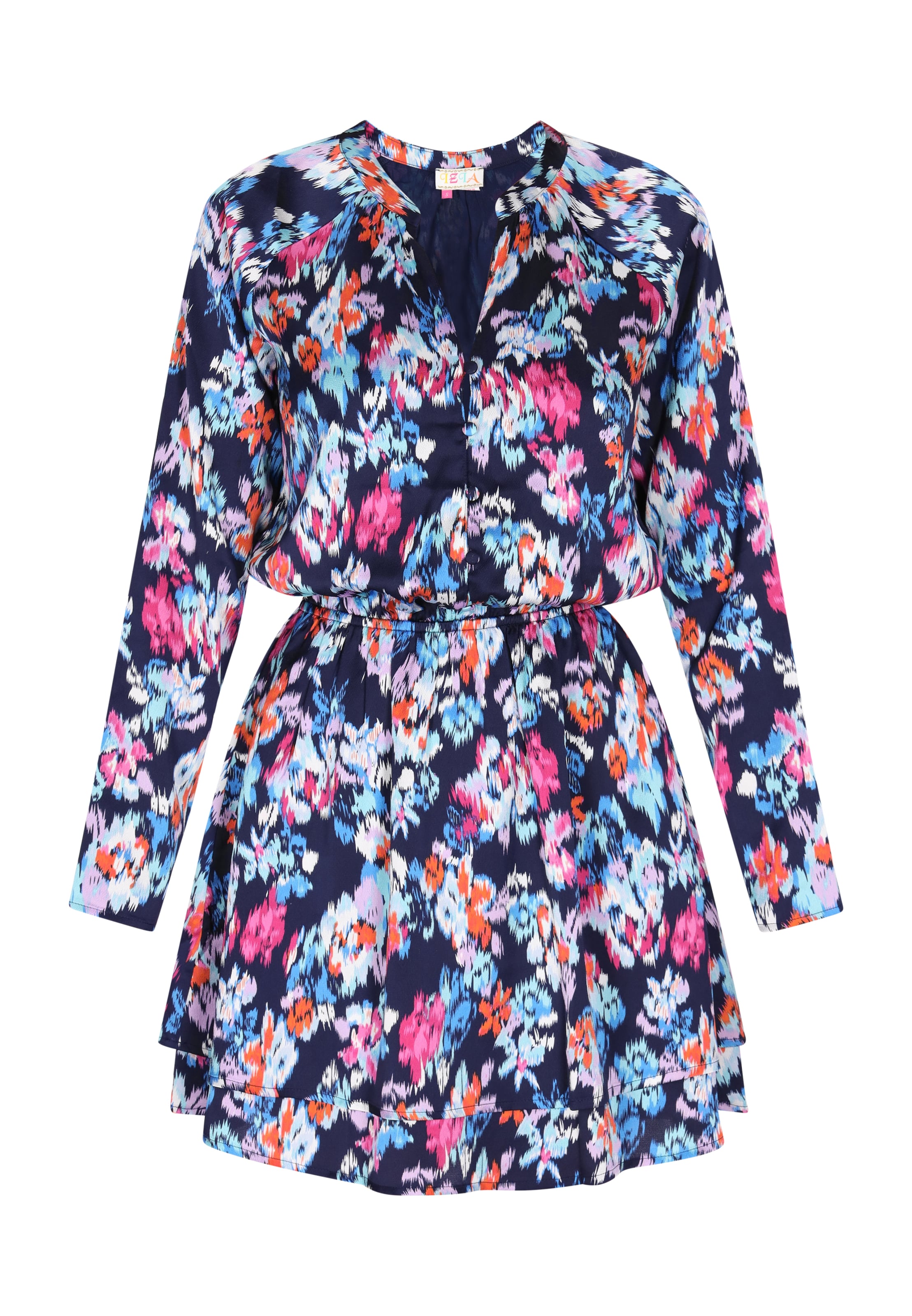 IZIA - Vestidos camiseiros em azul: frente