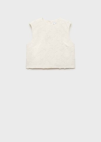 MANGO Top 'Floc' in White