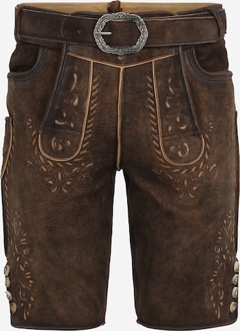 Regular Pantalon folklorique 'Moritz' MARJO en marron : devant