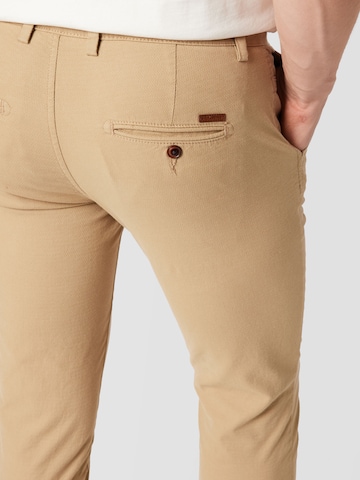 JACK & JONES - Regular Calças chino 'Marco' em castanho