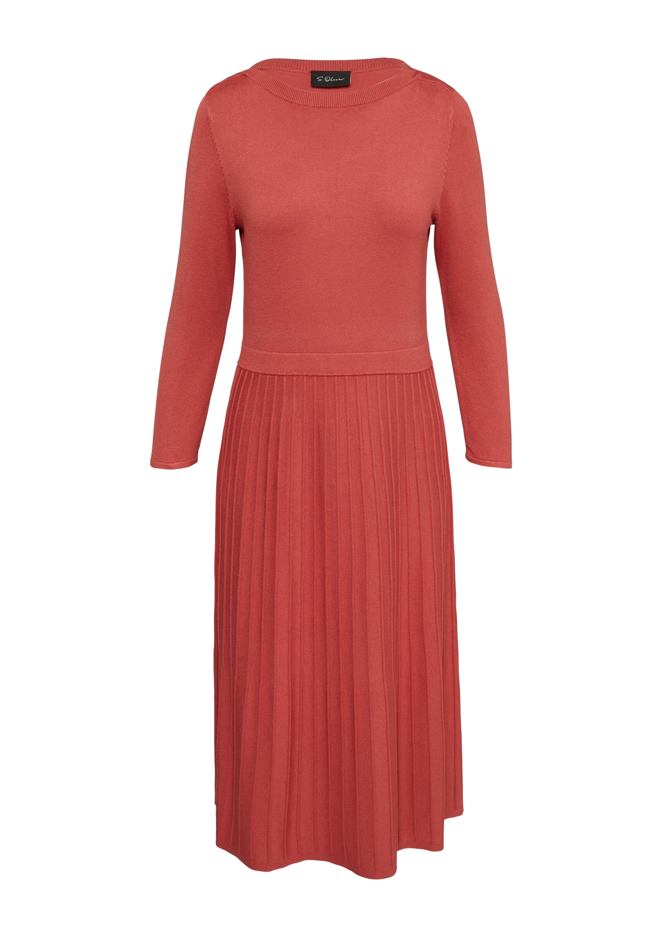 s.Oliver BLACK LABEL Úpletové šaty – červená: přední strana