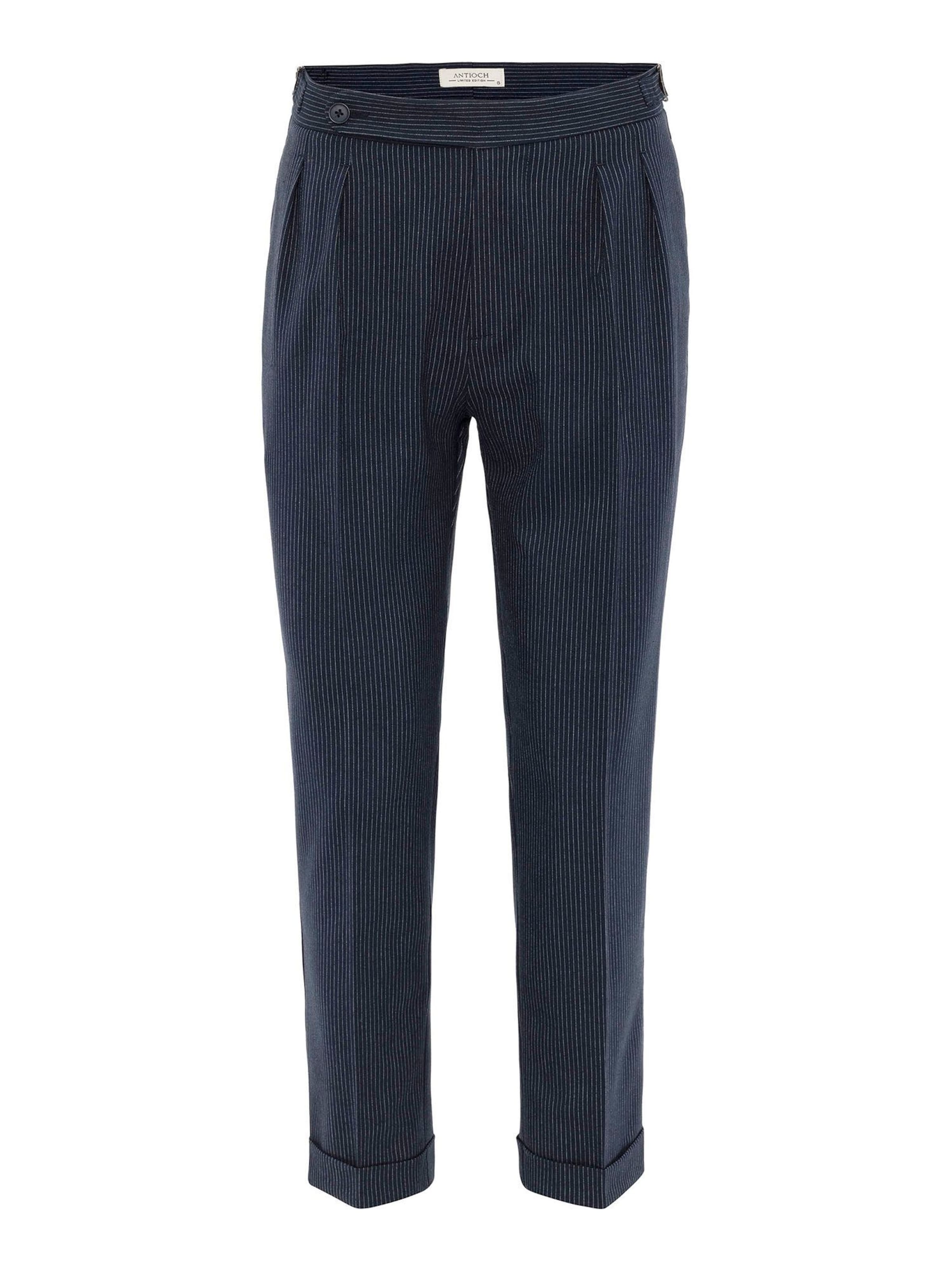 Antioch regular Παντελόνι με τσάκιση σε μπλε: μπροστά