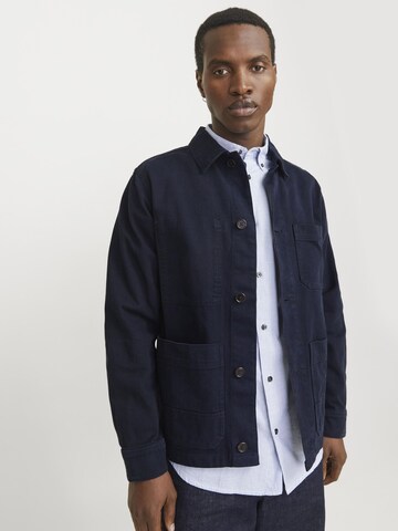 JACK & JONES Comfort fit Button Up Shirt in Blue