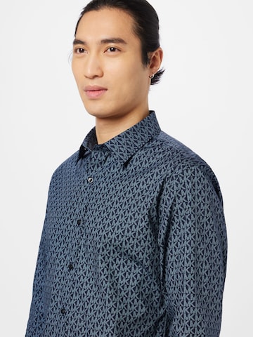 Slim fit Camicia di Michael Kors in blu