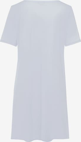 Hanro Nachthemd ' Cotton Deluxe 90cm ' in Blauw