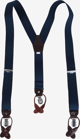 Profuomo Hosenträger in Blau: Vorderseite