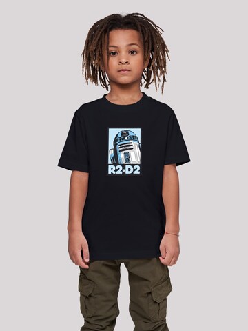 F4NT4STIC Shirt 'Star Wars R2-D2' in Black: front