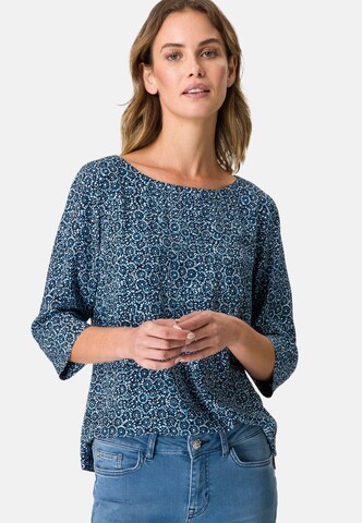 zero Blouse in Blauw: voorkant