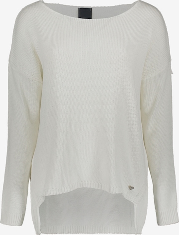 PLEASE Pullover in Weiß: Vorderseite