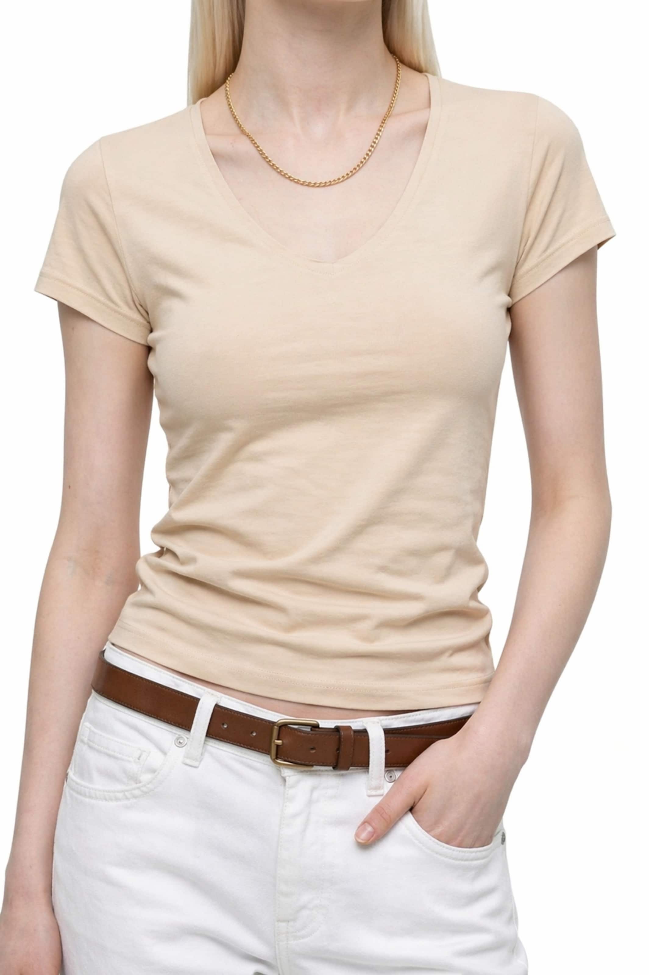 Alexa Dash Shirt in Beige