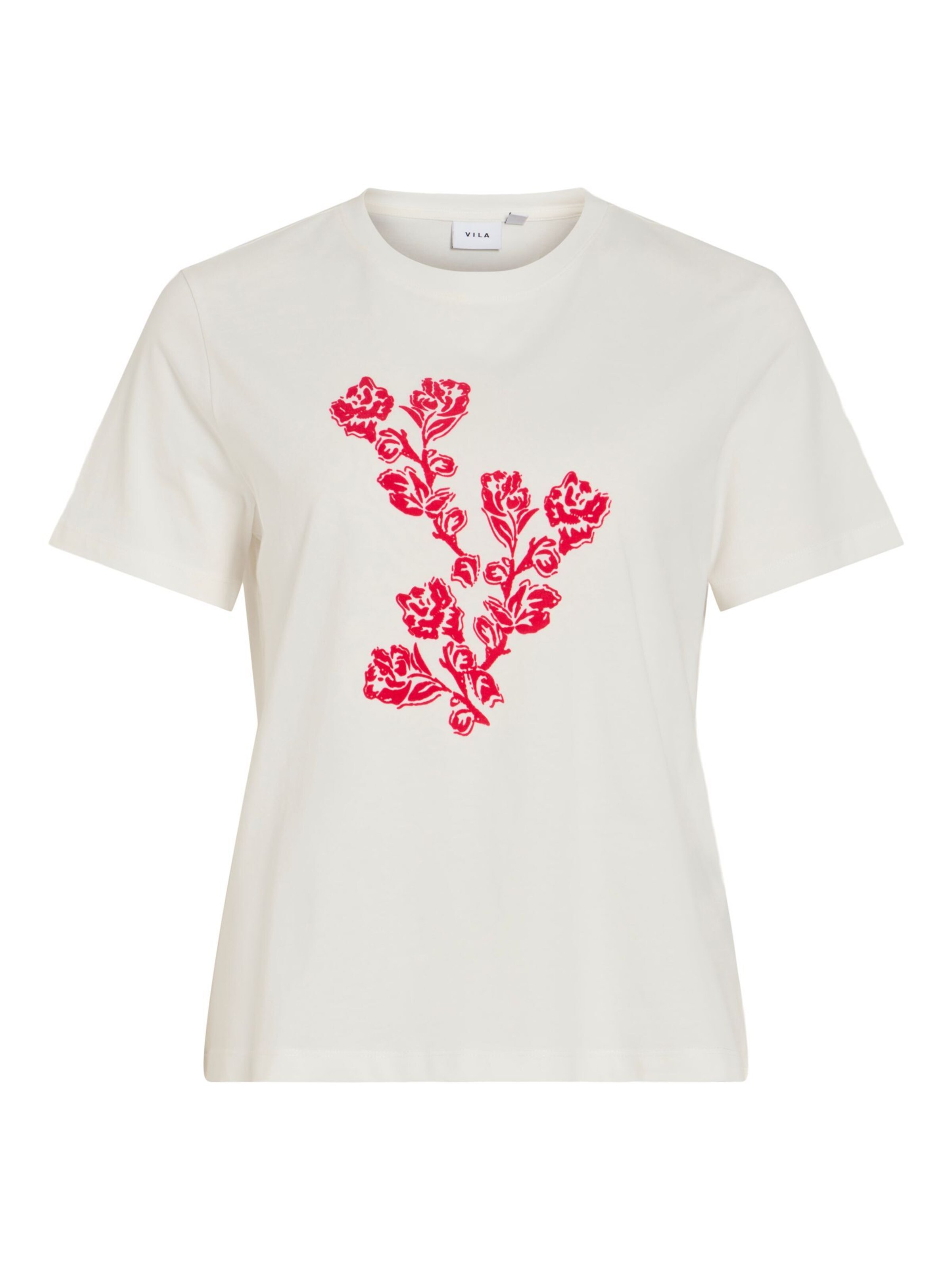 VILA T-shirt 'VISYBILLA' en rose / blanc, Vue avec produit