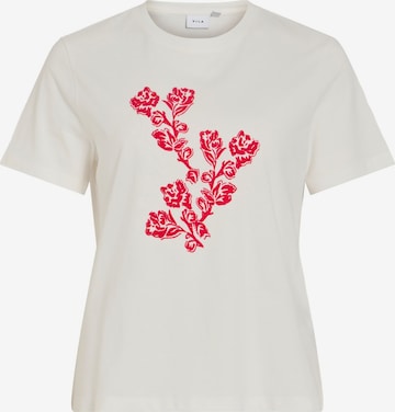 T-shirt 'VISYBILLA' VILA en blanc : devant