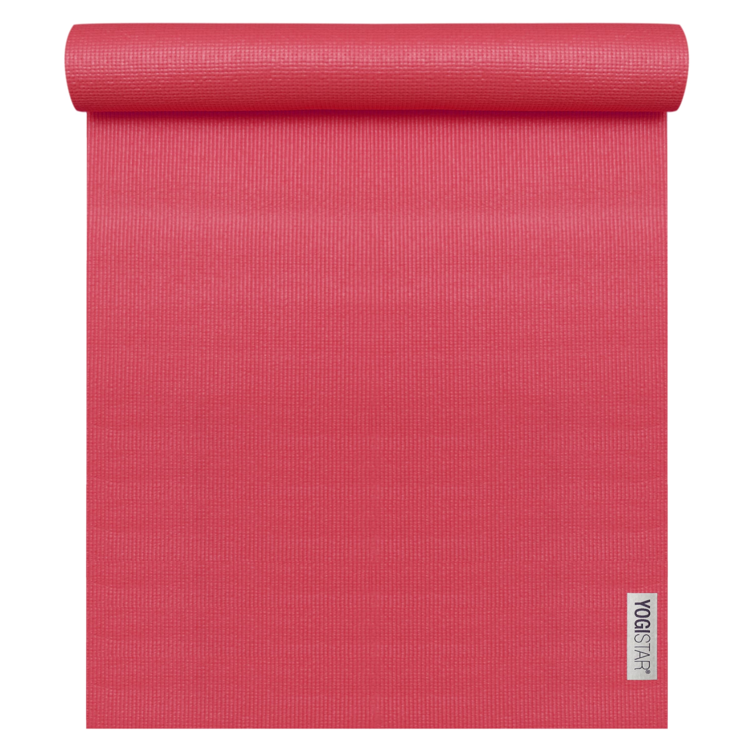 YOGISTAR.COM Yogamatte '183 cm x 61 cm x 4 mm' in Rot: Vorderseite