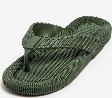 Brasileras - Zapatos para playa y agua 'Sandito' en verde: frente