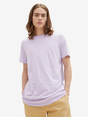 T-Shirt TOM TAILOR DENIM en violet : devant