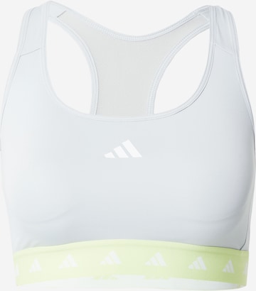 ADIDAS PERFORMANCE Sports bra 'Powerreact' in White: front