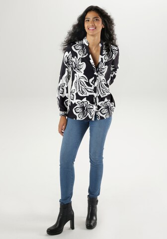 Aniston SELECTED Bluse in Schwarz