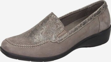 Comfortabel Moccasins in Silver: front