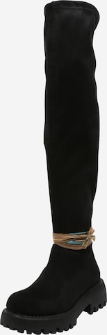 FELMINI - Botas sobre la rodilla en negro: frente