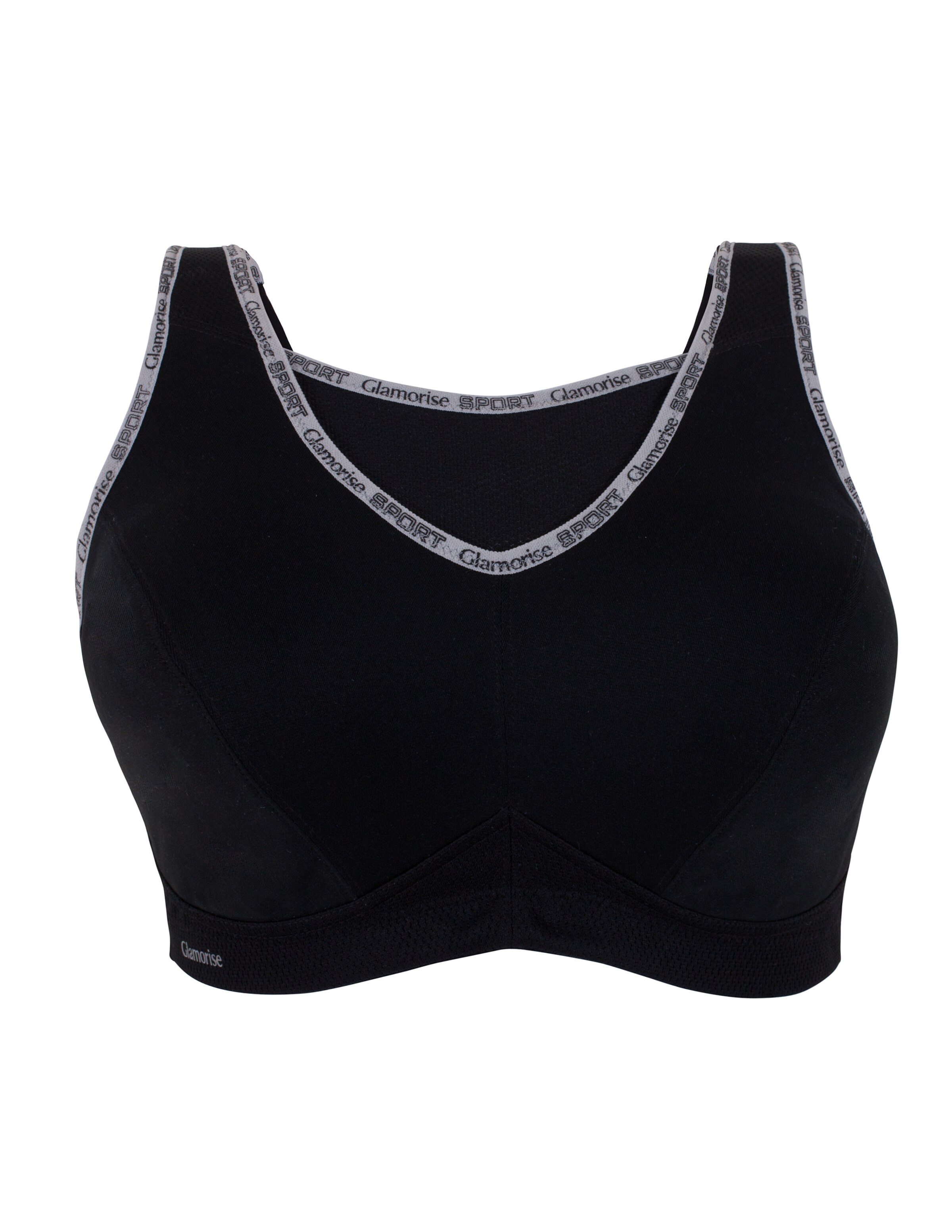 GLAMORISE Bralette Bra in Black: front