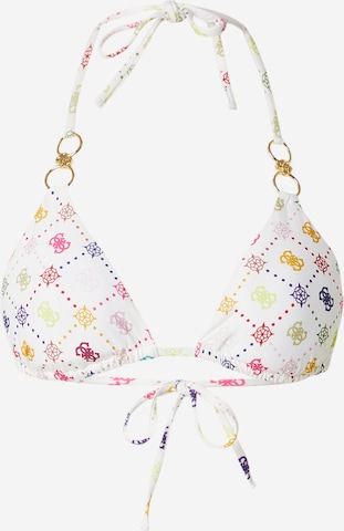 GUESS Bikinitoppi 'INES REM PADDING TRIANGLE BRA' värissä valkoinen: etupuoli
