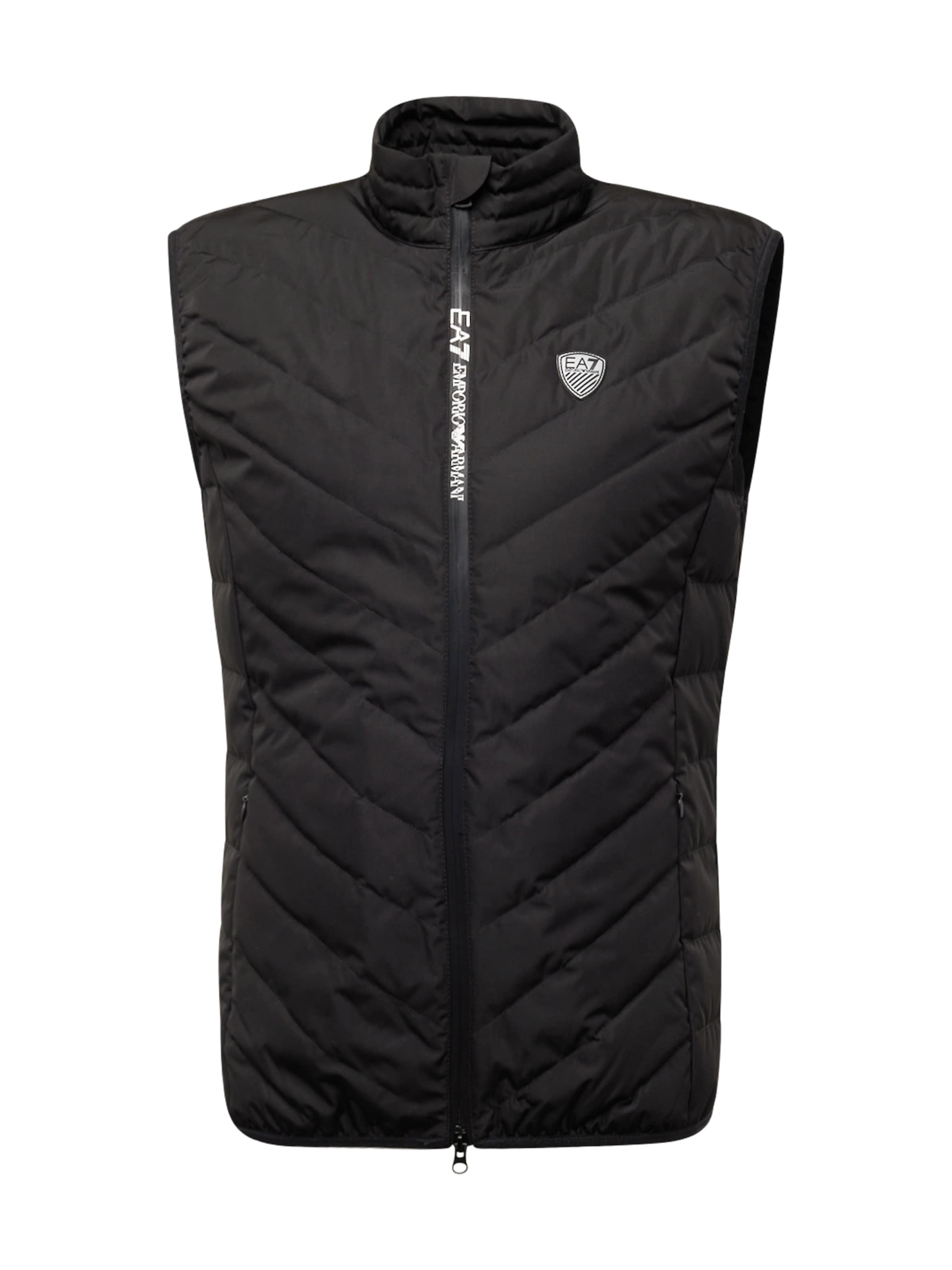 EA7 Emporio Armani - Colete 'Premium Shield' em preto: frente