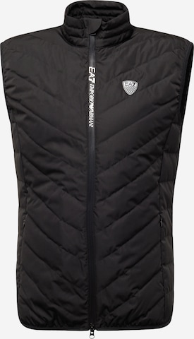 Gilet EA7 Emporio Armani en noir : devant