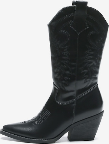 Bottes de cowboy Smile Favorites en noir : devant