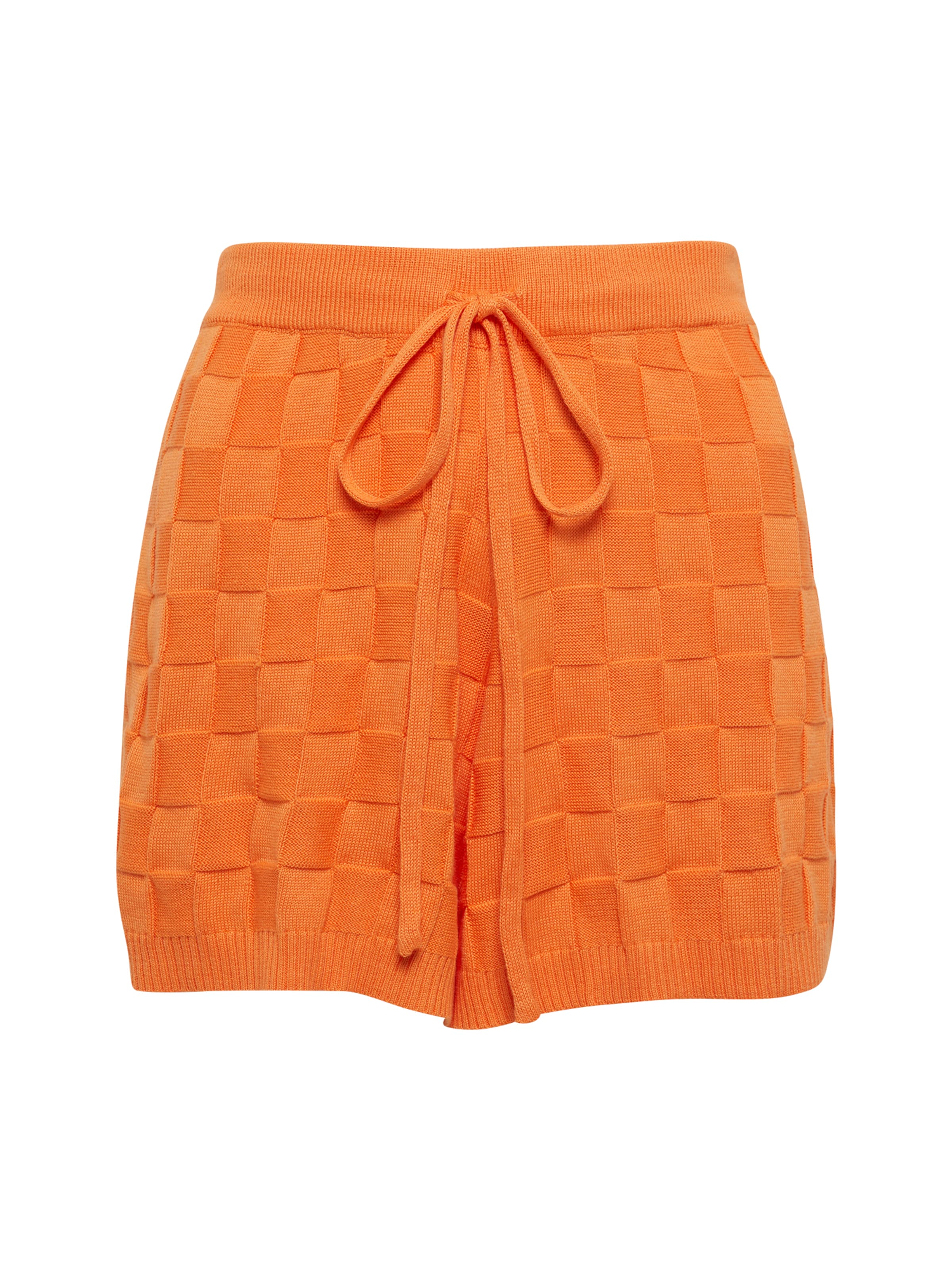 Sável Regular Byxa 'COLBY KNIT SHORTS' i orange: framsida